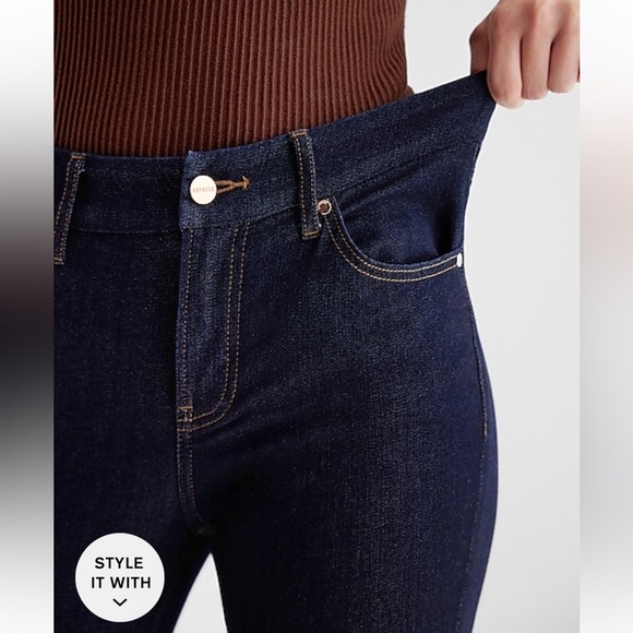 [Express] NWT Mid Rise Rinse FlexX Skinny Jeans - Picture 3 of 5